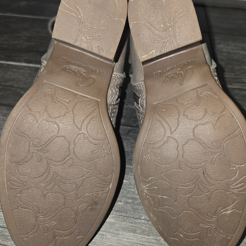 Roxy Devon Charcoal Embossed Ankle Boot Size 5.5 … - image 7